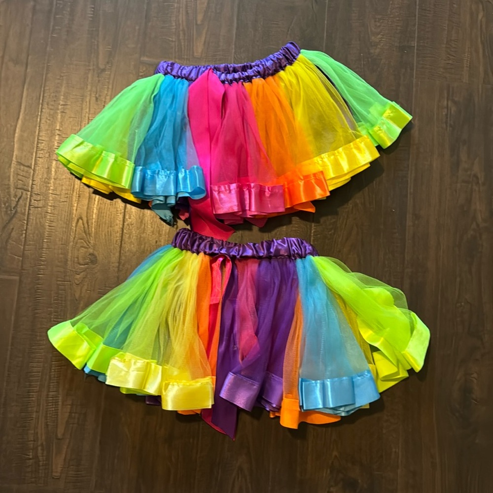 Rainbow skirts